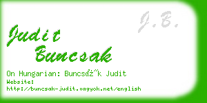 judit buncsak business card